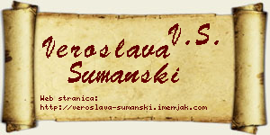 Veroslava Šumanski vizit kartica